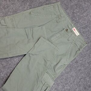 Wrangler Cargo Pants Womens 3 Green Streetwear Regular Tapered Leg Y2K Utility